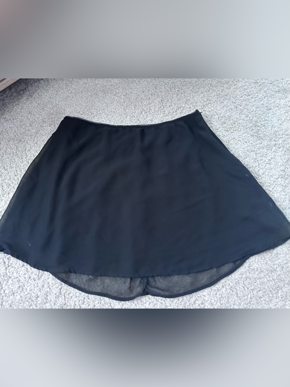 No Boundaries Black Layered Chiffon Skirt - Picture 1 of 2